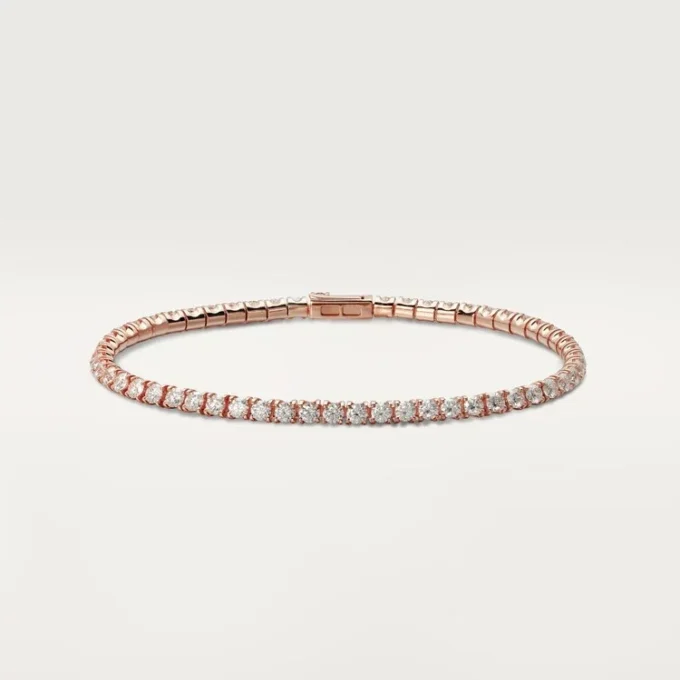 Pulseira Lignes Essentielles, diamantes em corte brilhante