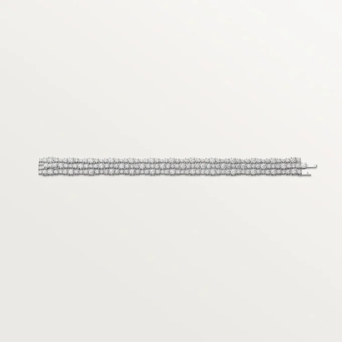 Pulseira Lignes Essentielles, diamantes em corte brilhante