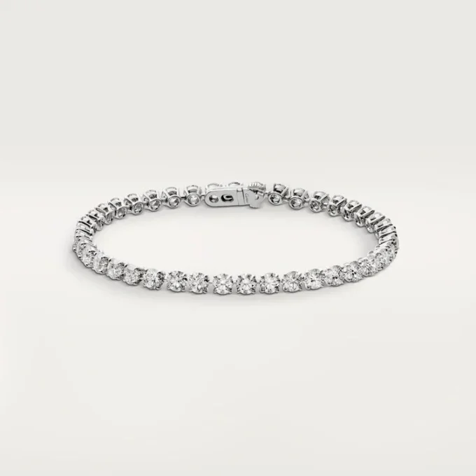 Pulseira Lignes Essentielles, diamantes em corte brilhante