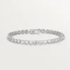 Pulseira Lignes Essentielles, diamantes em corte brilhante