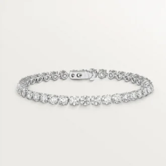 Pulseira Lignes Essentielles, diamantes em corte brilhante