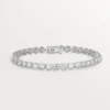 Pulseira Lignes Essentielles, diamantes em corte brilhante
