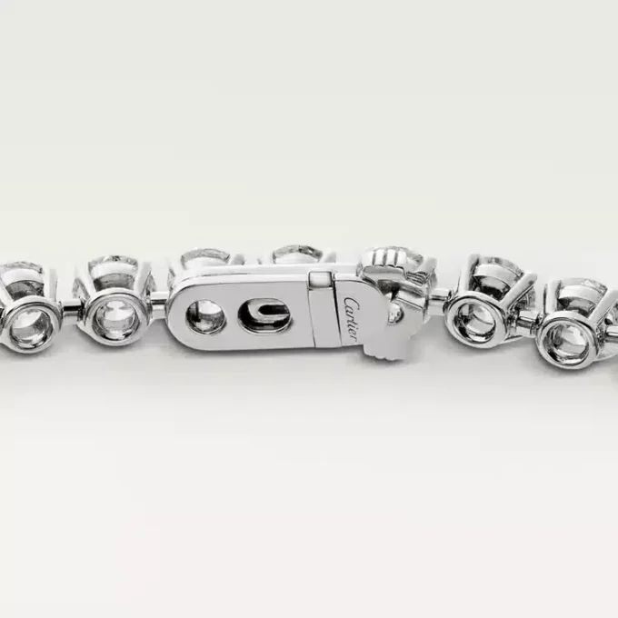 Pulseira Lignes Essentielles, diamantes em corte brilhante