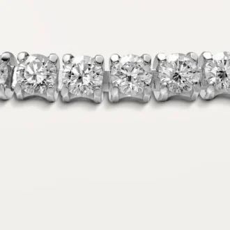 Pulseira Lignes Essentielles, diamantes em corte brilhante