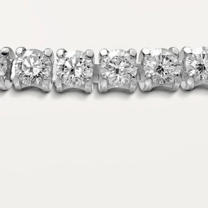 Pulseira Lignes Essentielles, diamantes em corte brilhante