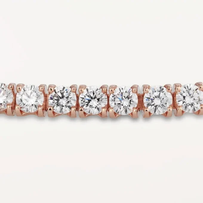 Pulseira Lignes Essentielles, diamantes em corte brilhante