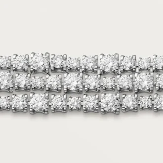 Pulseira Lignes Essentielles, diamantes em corte brilhante