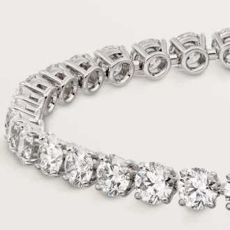 Pulseira Lignes Essentielles, diamantes em corte brilhante