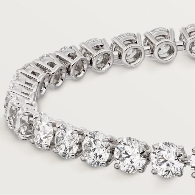 Pulseira Lignes Essentielles, diamantes em corte brilhante