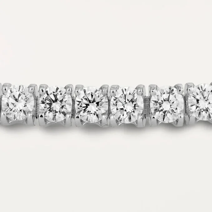 Pulseira Lignes Essentielles, diamantes em corte brilhante