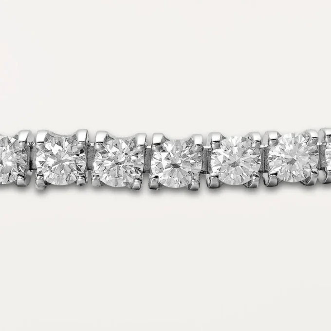 Pulseira Lignes Essentielles, diamantes em corte brilhante