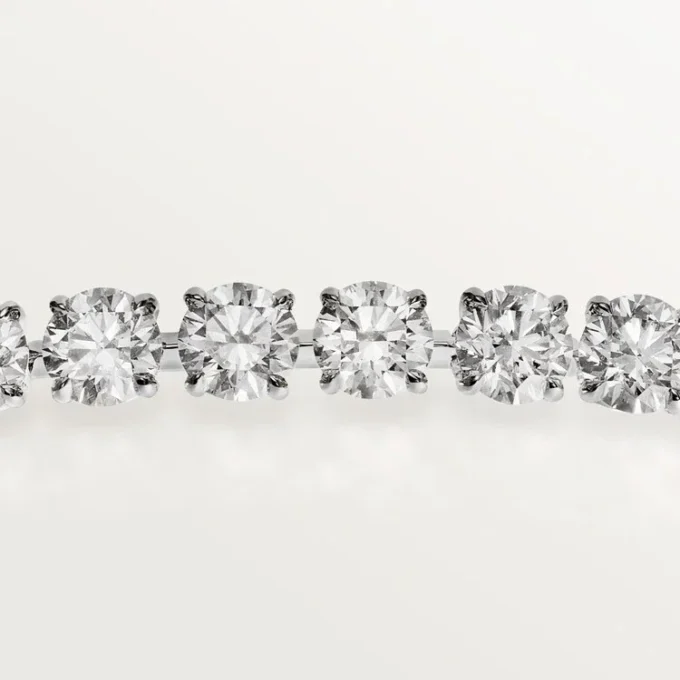 Pulseira Lignes Essentielles, diamantes em corte brilhante
