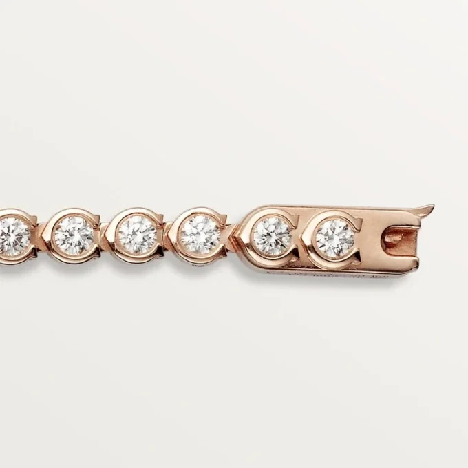Pulseira Lignes Essentielles, diamantes em corte brilhante