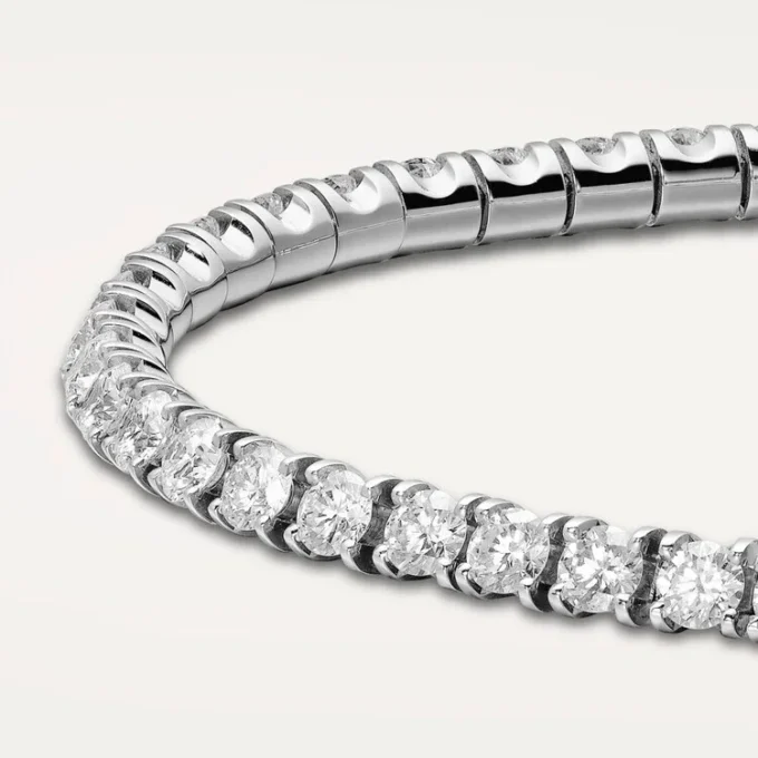 Pulseira Lignes Essentielles, diamantes em corte brilhante