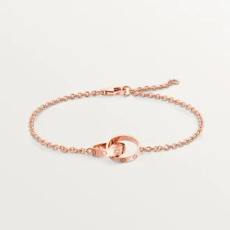Pulseira Love, com corrente