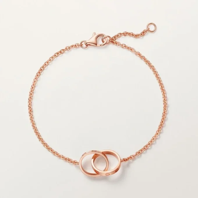 Pulseira Love, com corrente