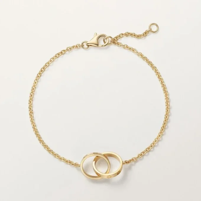 Pulseira Love, com corrente