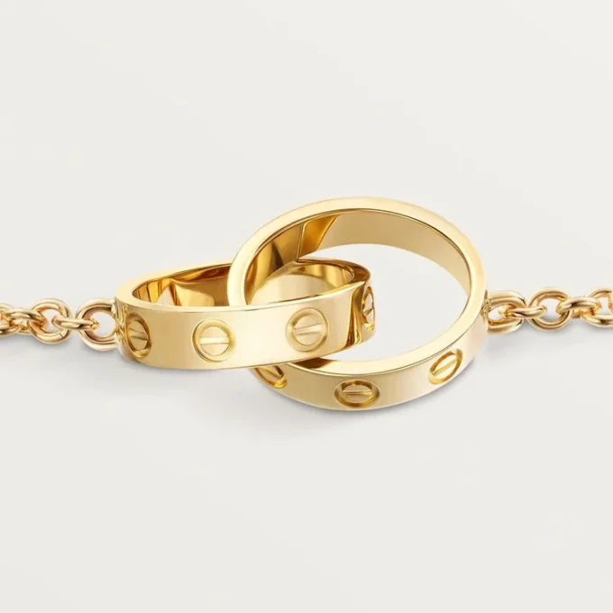 Pulseira Love, com corrente
