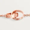 Pulseira Love, com corrente