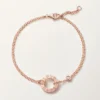 Pulseira Love, em corrente, 2 diamantes