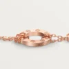Pulseira Love, em corrente, 2 diamantes