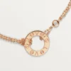 Pulseira Love, em corrente, 2 diamantes