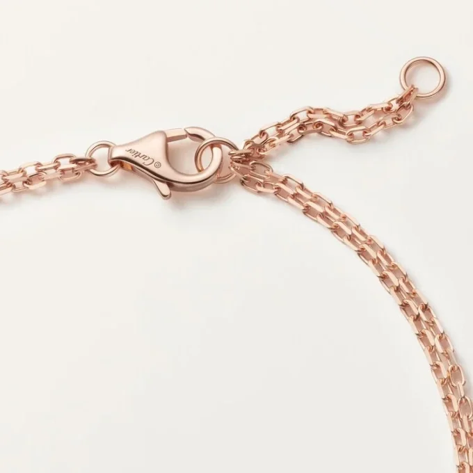 Pulseira Love, em corrente, 2 diamantes