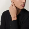 Pulseira Love, em corrente, pavé