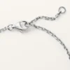 Pulseira Love, em corrente, semi-pavimentada