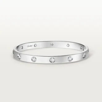 Pulseira Love, modelo clássico, 10 diamantes