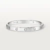 Pulseira Love, Modelo Clássico, 4 Diamantes