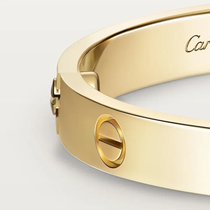 Pulseira Love, Modelo Clássico, 4 Diamantes