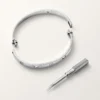 Pulseira Love, Modelo Clássico, 4 Diamantes