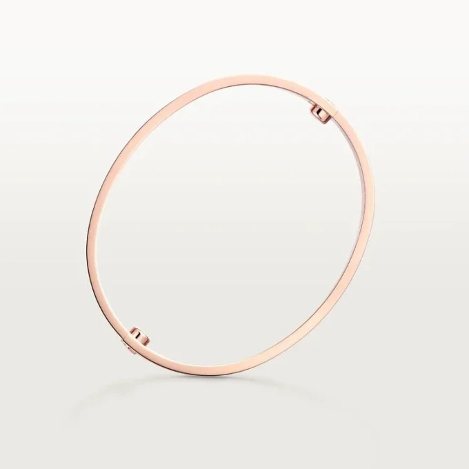 Pulseira Love, Modelo Clássico, Escovada