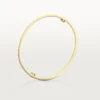Pulseira Love, Modelo Clássico, Acabamento Escovado, 4 Diamantes