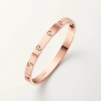 Pulseira Love, Modelo Clássico, Escovada