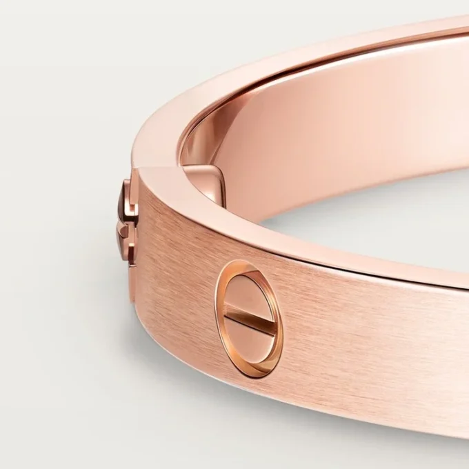 Pulseira Love, Modelo Clássico, Escovada