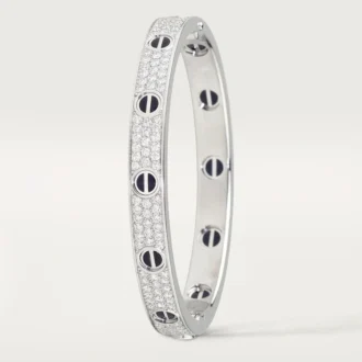Pulseira Love, Modelo Clássico, Pavé, Cerâmica