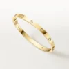Pulseira Love, modelo médio, 4 diamantes