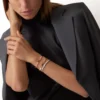 Pulseira Love, modelo médio, 4 diamantes