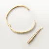 Pulseira Love, modelo médio, 4 diamantes