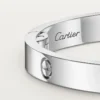 Pulseira Love, modelo médio, 4 diamantes