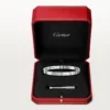 Pulseira Love, modelo médio, 4 diamantes