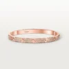 Pulseira Love, modelo médio, pavé