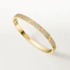 Pulseira Love, modelo médio, pavé