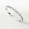 Pulseira Love, modelo médio, pavé