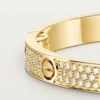Pulseira Love, modelo médio, pavé