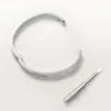 Pulseira Love, modelo médio, pavé
