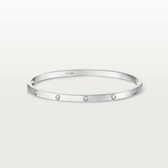 Pulseira Love, modelo pequeno, 10 diamantes