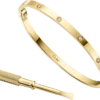Pulseira Love, modelo pequeno, 10 diamantes